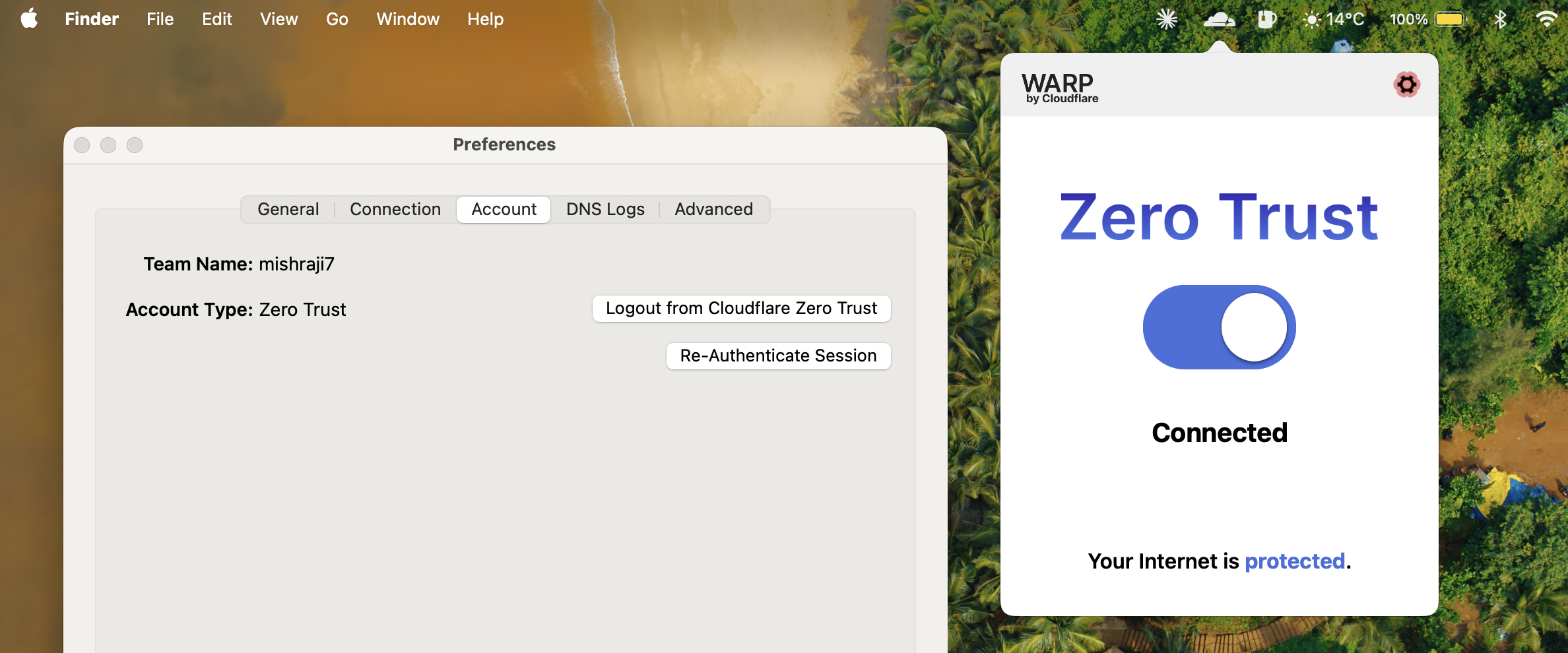 Cloudflare Zero Trust Connectivity Test