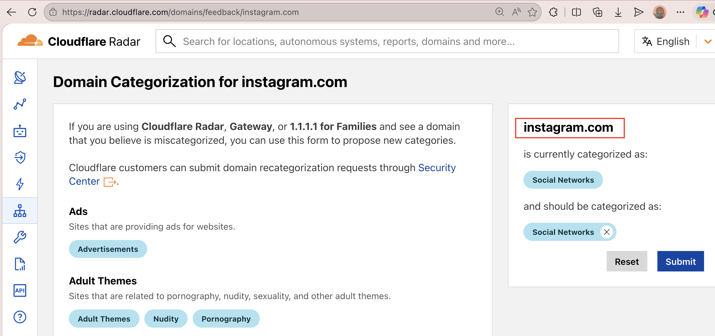 Cloudflare Radar