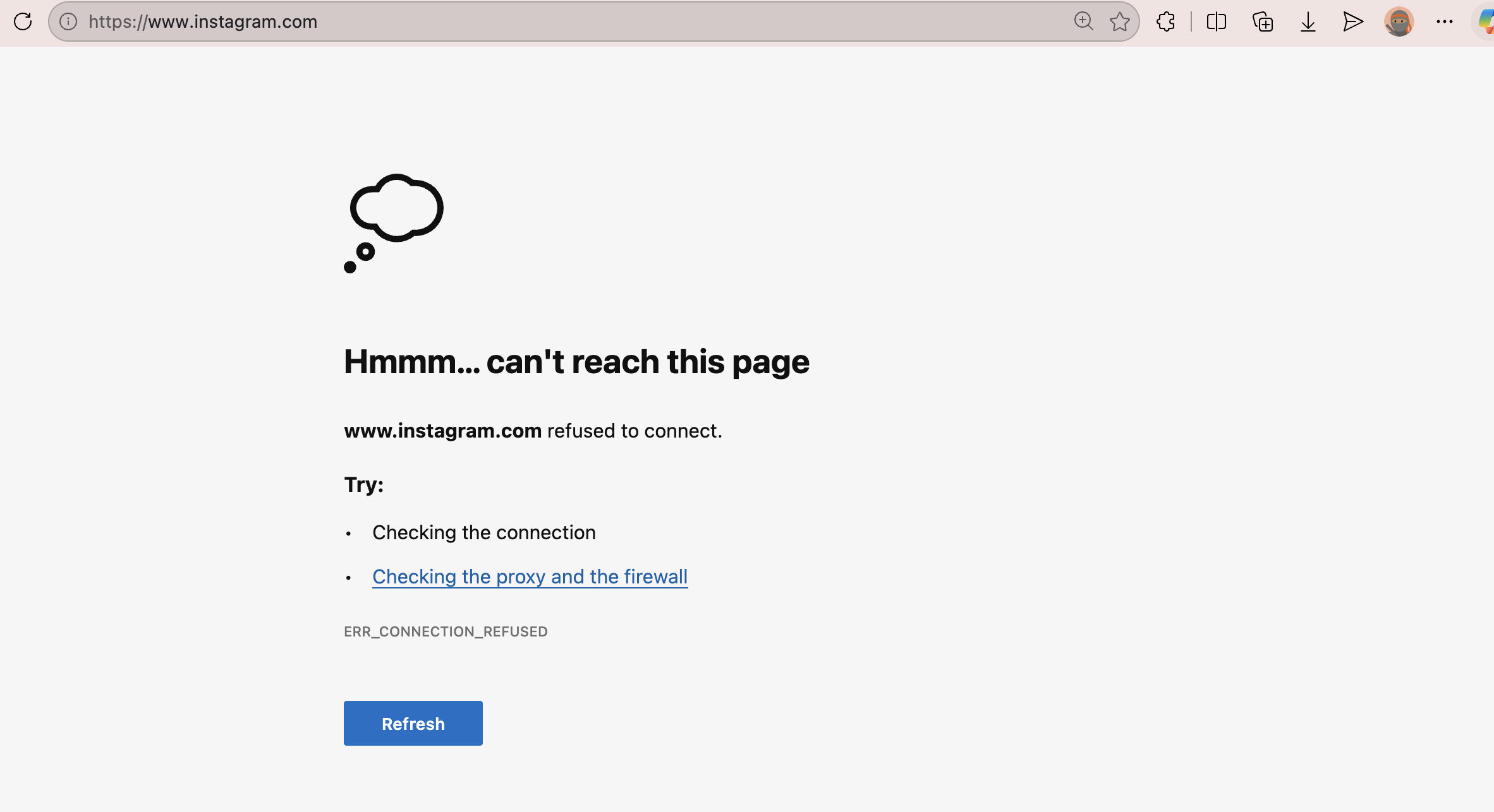 Page Blocked By DNS Policy