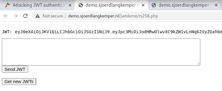 JWT Key Confusion lab.